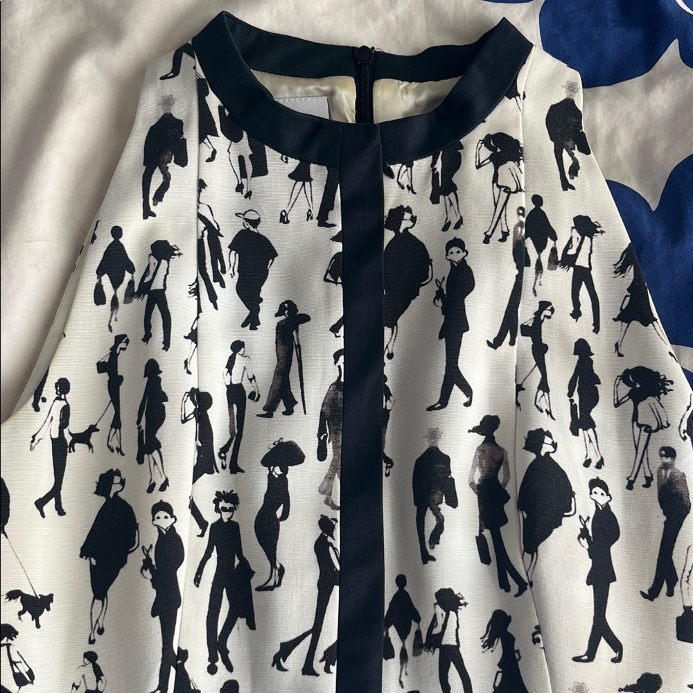 Akris Punto People Watching A-Line Sleeveless Mini dress Size 4 - Picture 6 of 14